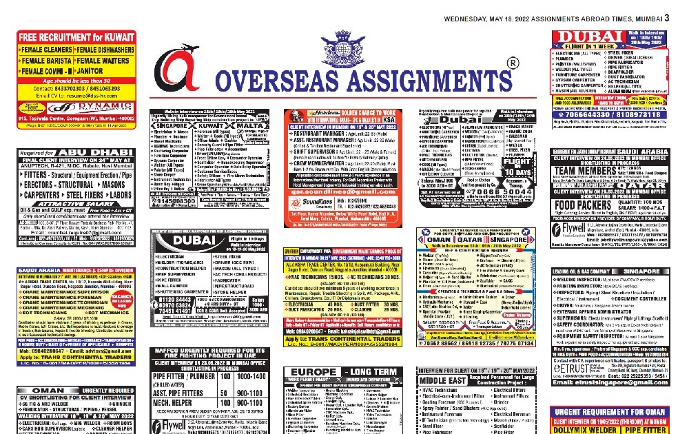 assignment abroad times newspaper 28 jan 2022